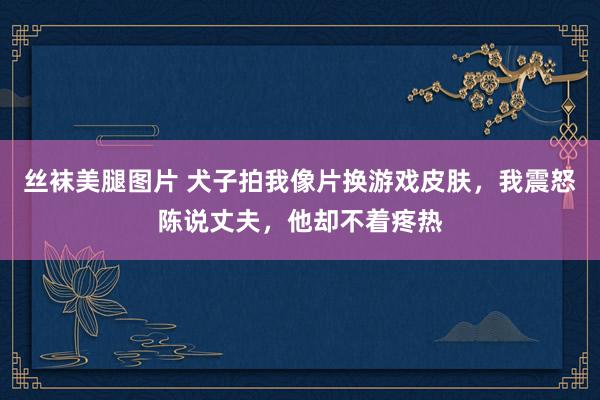 丝袜美腿图片 犬子拍我像片换游戏皮肤，我震怒陈说丈夫，他却不着疼热