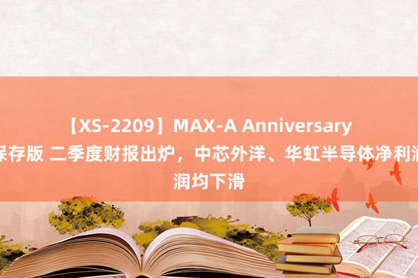 【XS-2209】MAX-A Anniversary 超永久保存版 二季度财报出炉，中芯外洋、华虹半导体净利润均下滑