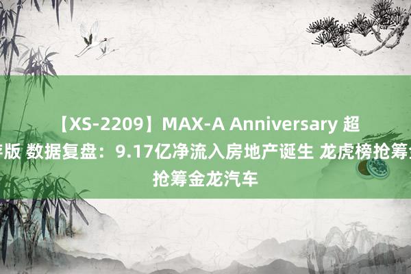 【XS-2209】MAX-A Anniversary 超永久保存版 数据复盘：9.17亿净流入房地产诞生 龙虎榜抢筹金龙汽车