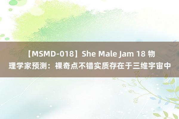 【MSMD-018】She Male Jam 18 物理学家预测：裸奇点不错实质存在于三维宇宙中